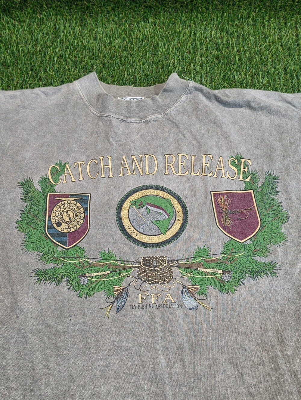 Galt Sand Vintage Catch and Release Fishing T-Shirt XL